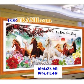 Tranh thêu 3d mã đáo thành công