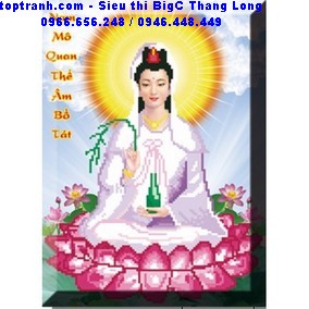 Tranh thêu Quan âm bồ tát