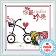 Đôi tình nhân bên xe đạp