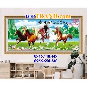 Tranh gắn đá mã đáo thành công 