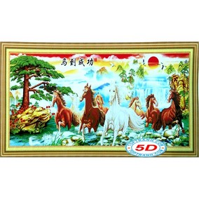 Tranh thêu mã đáo thành công