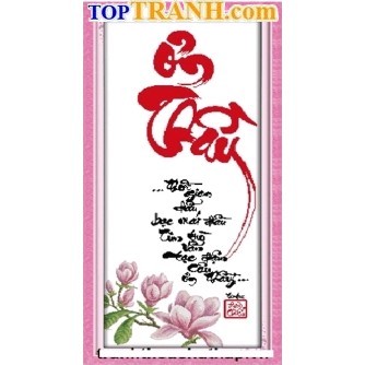 Tranh thêu chữ thập ơn thầy