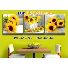 Tranh thêu hoa hướng dương