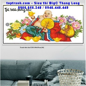 Tranh thêu Phật Di lặc