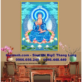 Tranh thêu Đức phật dược sư